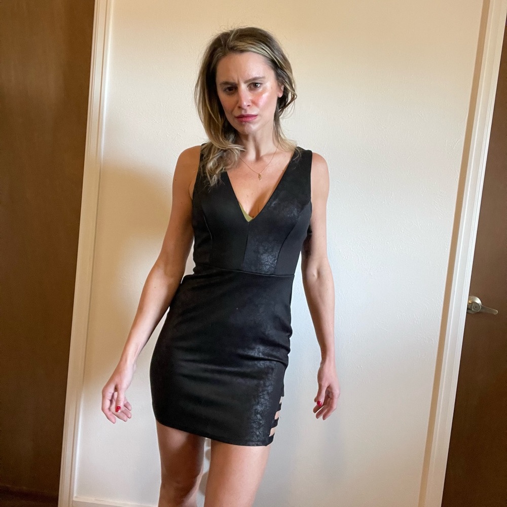 Charlotte Russe pleather party dress